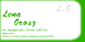 lena orosz business card